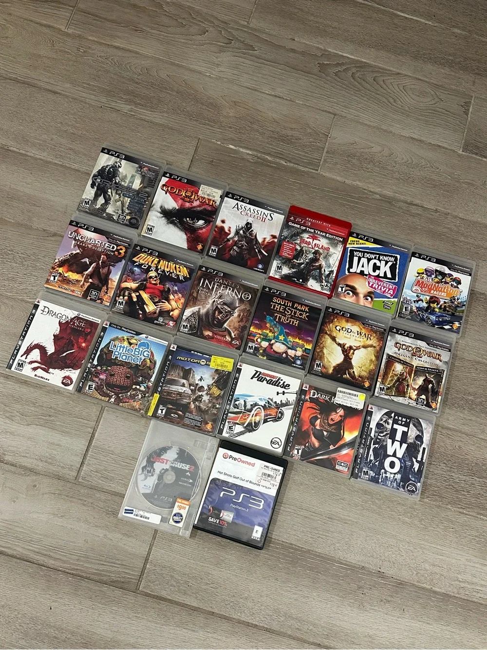 VTG PlayStation 3 Video Games Lot (20) God Of War: Origins Collection & Burnout